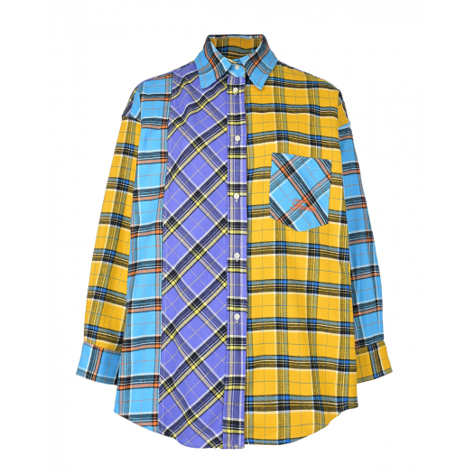 Рубашка в стиле color block Forte dei Marmi Couture | Фото 1