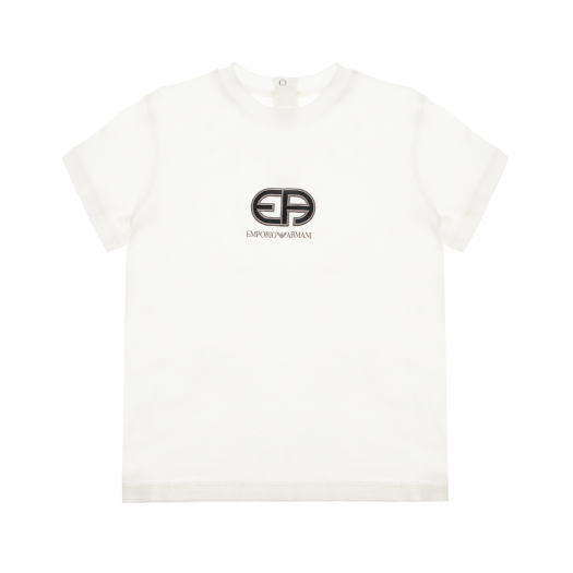 Белая футболка с логотипом Emporio Armani | Фото 1