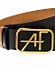 Ремень, пряжка с золотым лого Alberta Ferretti | Фото 5
