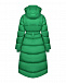 Зеленое пальто-пуховик с капюшоном Naumi | Фото 7