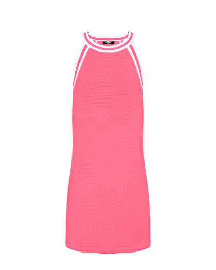 Платье без рукавов, розовое Balmain | Фото 1
