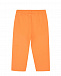 Оранжевые спортивные брюки с черным логотипом MM6 Maison Margiela | Фото 2