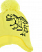 Желтая шапка с принтом &quot;динозавр&quot; Il Trenino | Фото 3