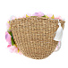 Плетеная сумка с цветочной аппликацией David Charles | Фото 4