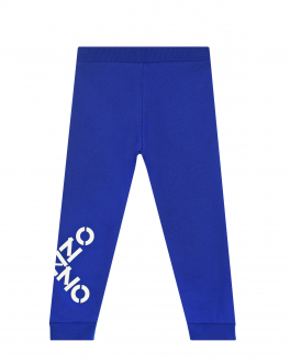Синие спортивные брюки с лого KENZO Синий, арт. K24070 829 | Фото 2