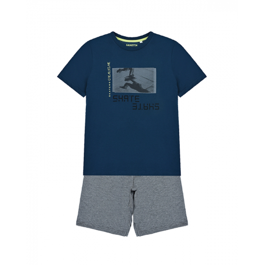 Пижама: футболка и шорты Sanetta | Фото 1