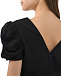 Платье миди черное MARGOT, рукав фонариком Saloni | Фото 11