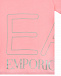 Розовая футболка с логотипом Emporio Armani | Фото 3