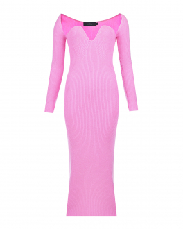 Розовое платье из кашемира Arch4 Розовый, арт. KNDR2139B CANDY FLOSS | Фото 1