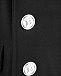 Двуборнтое черное пальто Balmain | Фото 3