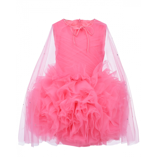 Розовое платье с пышной юбкой Sasha Kim | Фото 1
