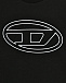 Футболка однотонная с белым логотипом Diesel | Фото 3