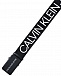 Черный ремень с белым логотипом Calvin Klein | Фото 2