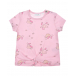 Розовая футболка с принтом &quot;морские черепахи&quot; Sanetta Kidswear | Фото 1