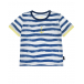 Хлопковая футболка с морским принтом Sanetta Kidswear | Фото 1