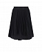 Черная плиссированная юбка средней длины Aletta | Фото 2