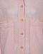 Розовая рубашка с накладными карманами Allude | Фото 7