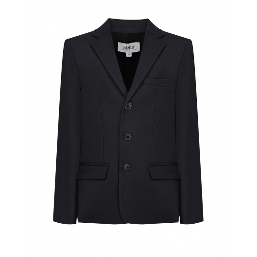 Черный приталенный пиджак Aletta | Фото 1