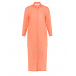 Оранжевое платье-рубашка 120% Lino | Фото 1