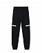 Черные спортивные брюки с лого на коленях Calvin Klein | Фото 2