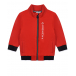 Красная спортивная куртка с логотипом  | Фото 1
