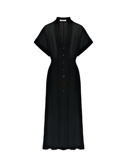Приталенное платье, черное Philosophy Di Lorenzo Serafini | Фото 1