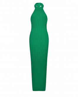 Зеленое трикотажное платье Federica Tosi Зеленый, арт. AK048 0035 | Фото 1