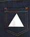 Однотонные джинсы с декором на заднем кармане  | Фото 5