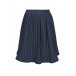 Синяя плисированная юбка с поясом на резинке Aletta | Фото 1