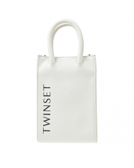Белая сумка со съемным ремешком, 19х12х4 см TWINSET Белый, арт. 231GJ7650 00366 | Фото 1