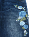 Синие джинсы с вышивкой Monnalisa | Фото 4
