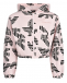 Спортивная куртка со сплошным лого, розовая Emporio Armani | Фото 1