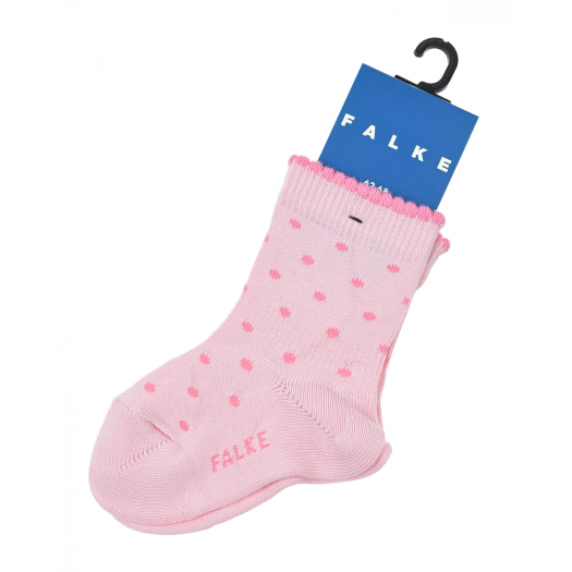 Розовые носки в горошек Falke | Фото 1