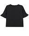 Черная футболка с логотипом из пайеток  | Фото 3