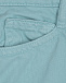 Бирюзовые джинсовые шорты Emporio Armani | Фото 4