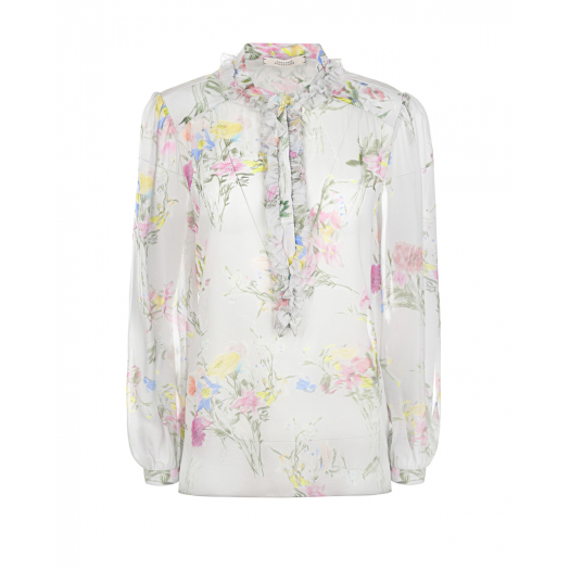 Шелковая блузка с цветочным принтом Dorothee Schumacher | Фото 1