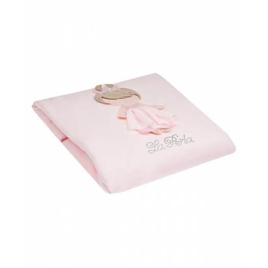 Розовое одеяло с декором &quot;девочка&quot; La Perla | Фото 1