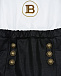 Черно-белый комбинезон с логотипом Balmain | Фото 3