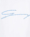 Белая футболка с голубым лого Genny | Фото 3