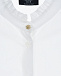 Белая рубашка с воротником-стойкой Dal Lago | Фото 4
