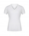 Льняная футболка с v-образным вырезом, белая 120% Lino | Фото 1