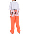 Оранжевые брюки палаццо MSGM | Фото 3