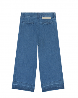 Укороченные синие джинсы Stella McCartney Синий, арт. 8Q6BS0 Z0149 620 | Фото 2