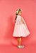 Светло-розовое платье с накидкой Sasha Kim | Фото 4