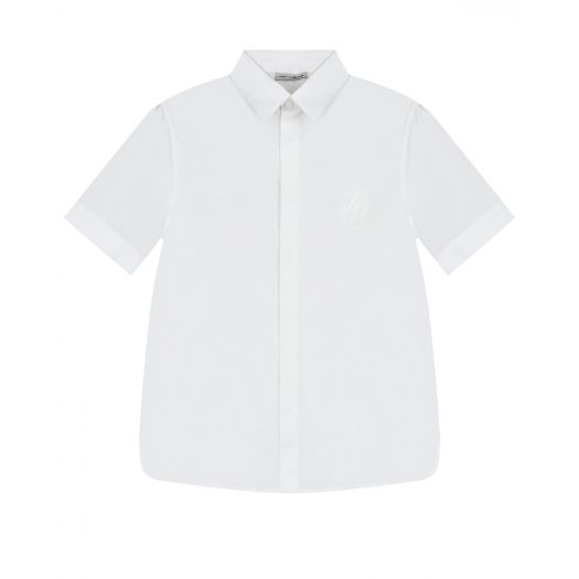 Белая рубашка с короткими рукавами Dolce&Gabbana | Фото 1