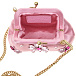 Розовая атласная сумка 17х10х5 см Dolce&Gabbana | Фото 5