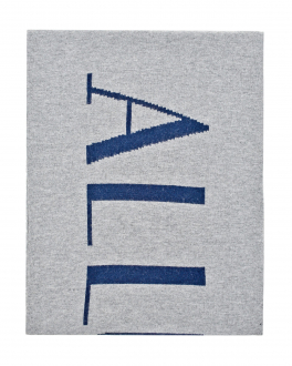 Серый кашемировый шарф с логотипом Allude Серый, арт. 195/17140 83/17 | Фото 2