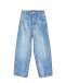 Широкие джинсы в пайетках Emporio Armani | Фото 1