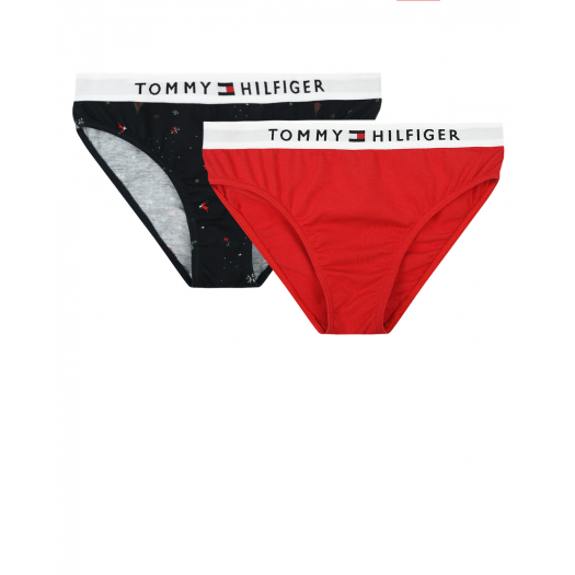 Трусы с новогодним принтом, компект 2 шт Tommy Hilfiger | Фото 1