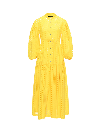 Платье-рубашка макси, желтое SHADE | Фото 1
